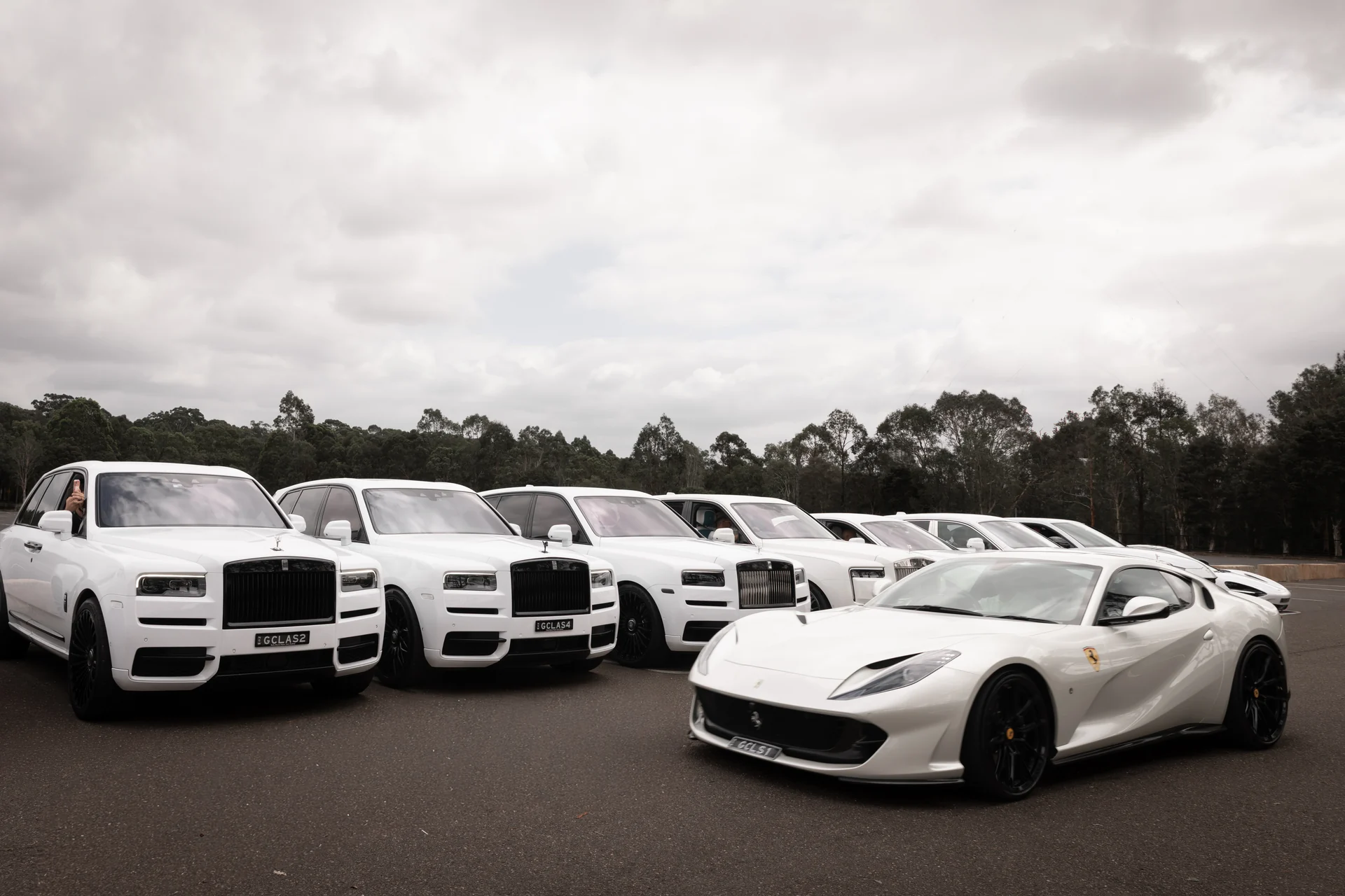 The fleet, with the 812 Superfast