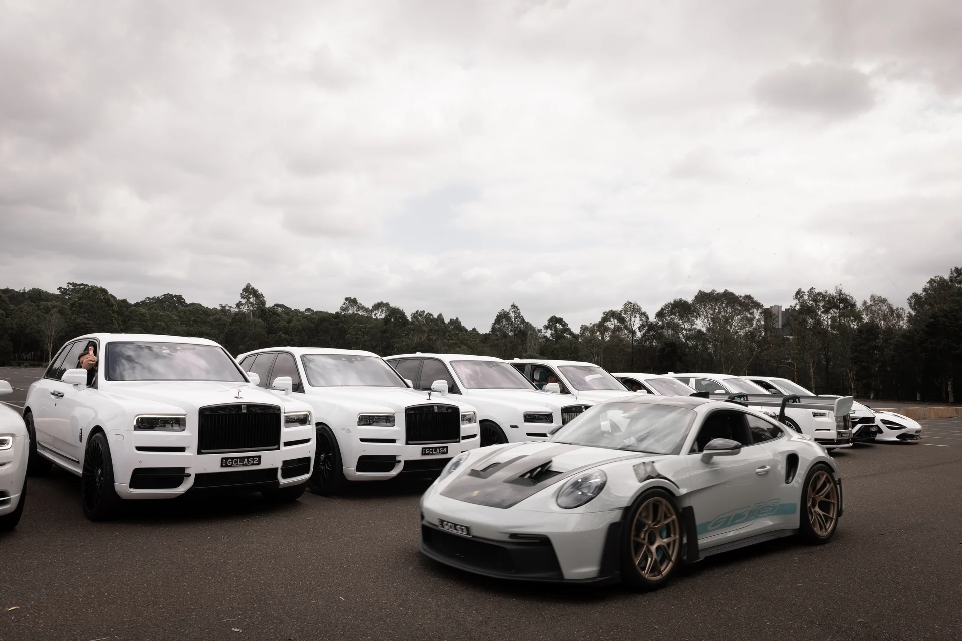 The fleet, with the GT3 RS