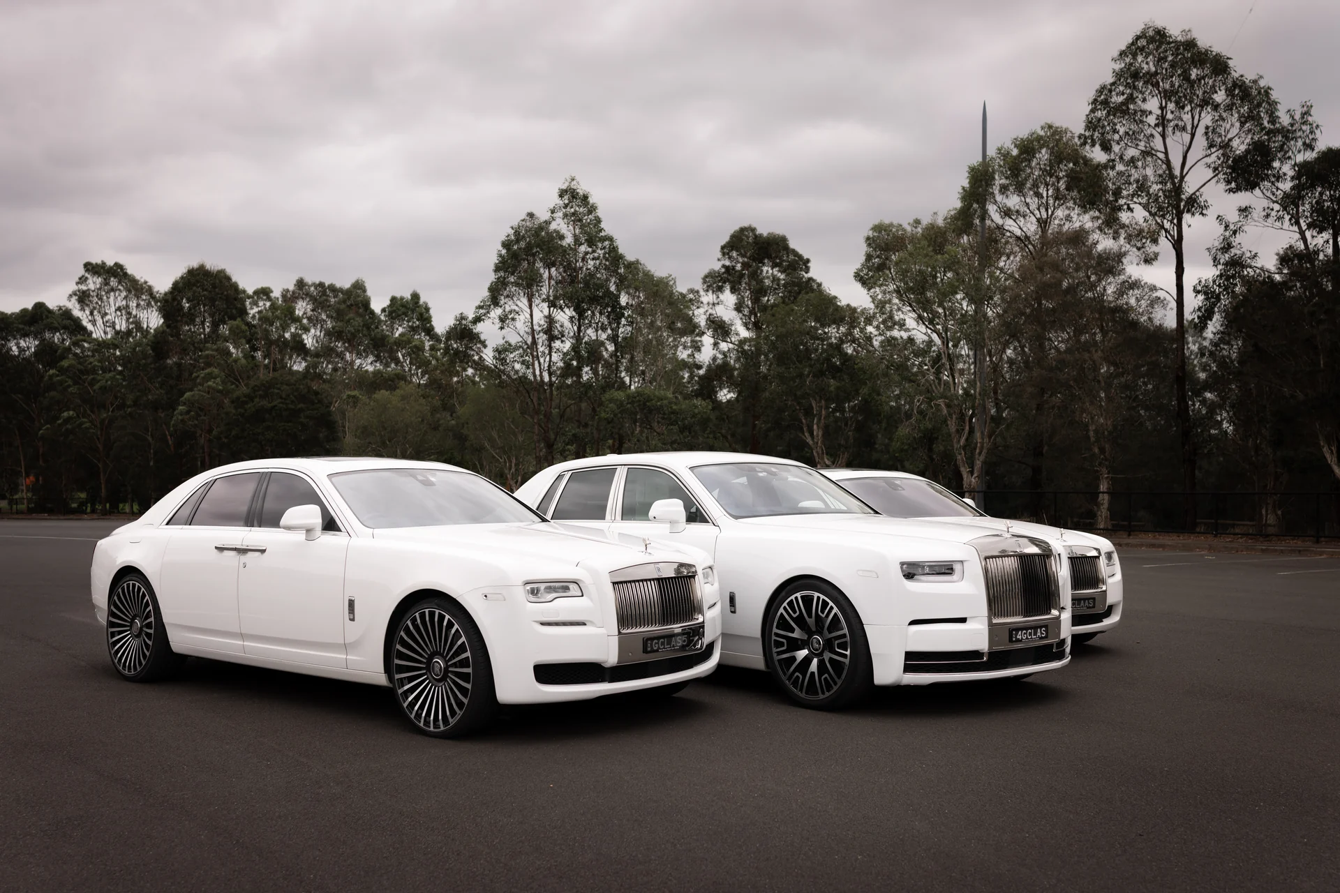 Two Rolls-Royce, side by side