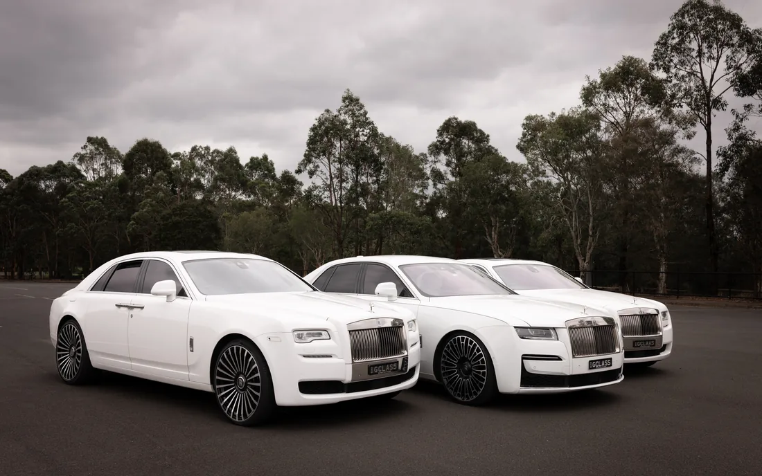 The Luxe Line-Up — a matched luxury car line-up by G Class Hire