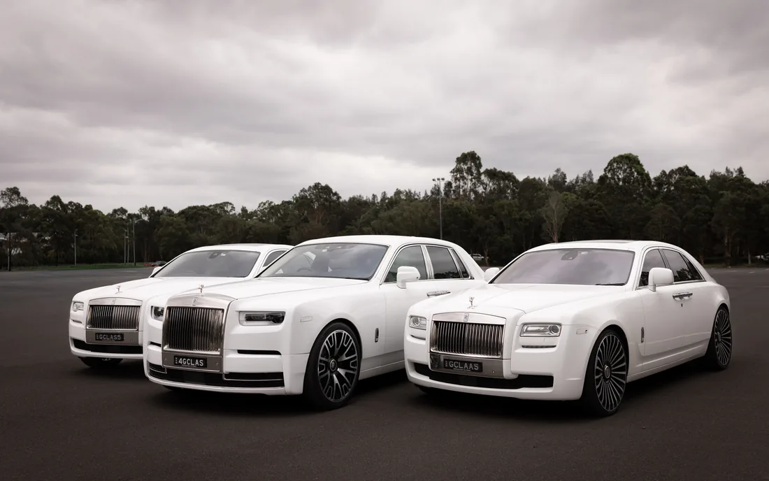 The Luxe Line-Up — a matched luxury car line-up by G Class Hire