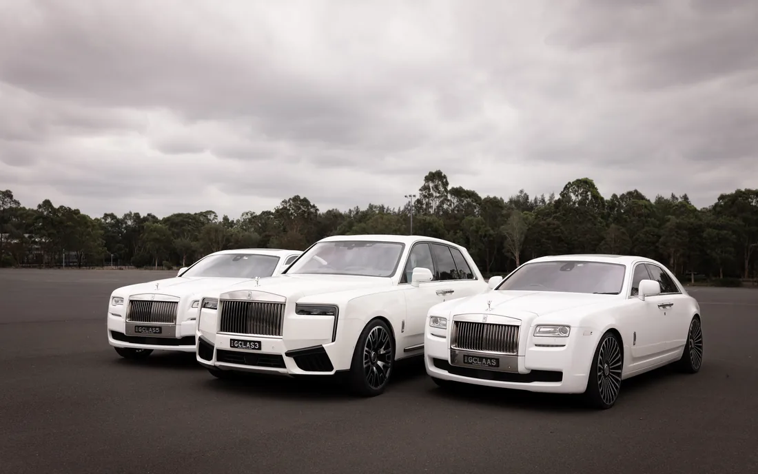 The Luxe Line-Up — a matched luxury car line-up by G Class Hire