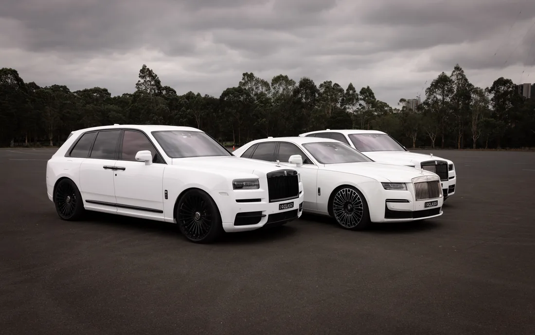 The Premium Line-Up — a matched luxury car line-up by G Class Hire