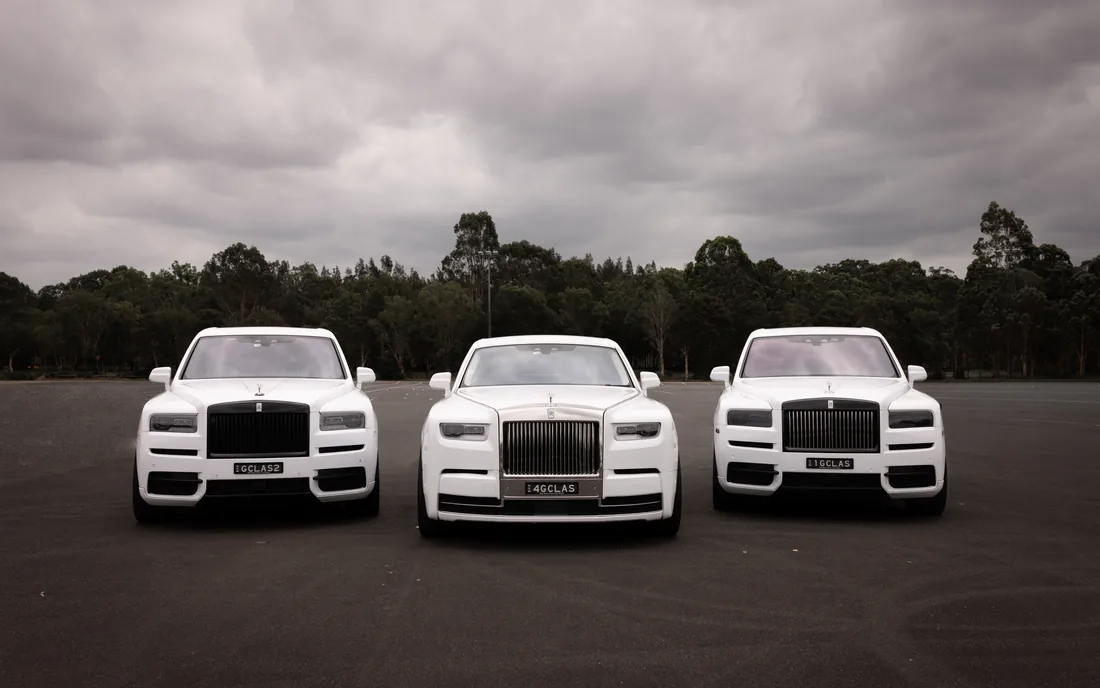The Premium Line-Up — a matched luxury car line-up by G Class Hire