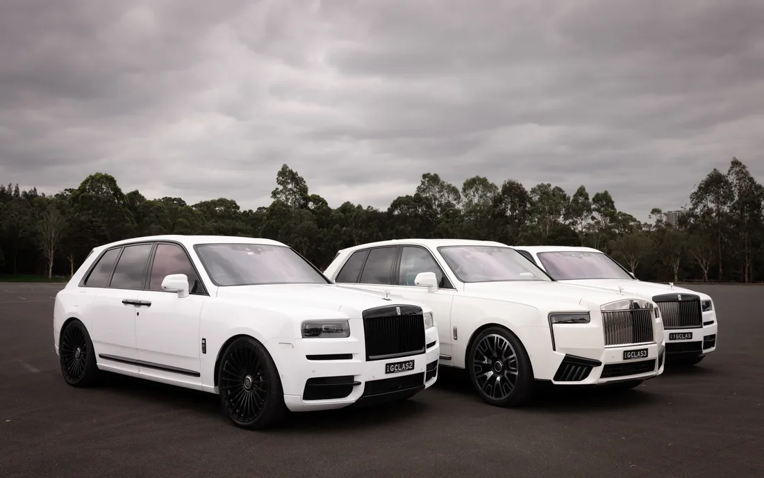 The Premium Line-Up — a matched luxury car line-up by G Class Hire